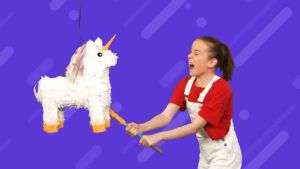 Starburst Rainbow Pinata For Party Celebrations (48cm x 48cm x 9cm) (Comes With Pinata Stick)