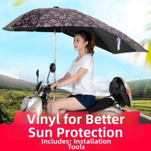Foldable Sun Protection Electric Bike Umbrella