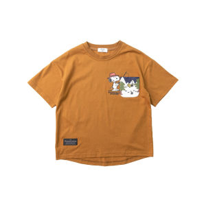 DLIDLIKIDS Summer New round Neck Short Sleeve Printed T-Shirt for Boys Outdoor Camping Style Kids Clothing Cotton 100% Loose Fit