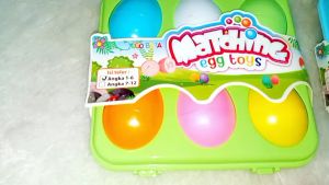 YE8 Mainan Edukasi Anak Balita: Mainan Edukatif Matching Angka Telur