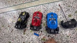 Childrens simulation skeleton remote control car electric four-channel off-road charging drop resistant childrens boy remote control car