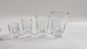 4pcs/1pcs Glasses Set 15ml/30ml/80ml/120ml Shot Glass Thickened Bottom Small Cups Transparent Tumblers for Scotch Bourbon Voldka