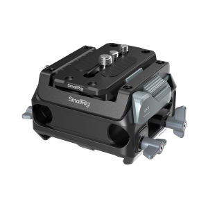 SmallRig 5366 Manfrotto-Type Mount Plate Kit15mm Dual Rod Clamp for Follow Focus Matte Box & 501 Tripod V-Mount Battery Plate