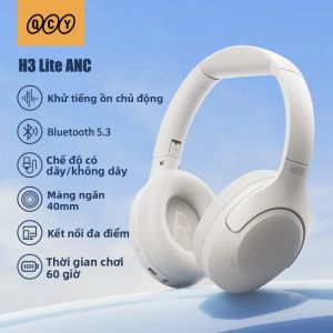 Tai Nghe Không Dây/có Dây QCY H3 Lite ANC Bluetooth 5.3 Gập Được Âm Thanh HiFi Thời Gian Chơi Nhạc 60 Giờ Kết Nối Kép Đệm Tai Bằng Mút Nhớt