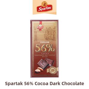 Original Spartak Pure Black Bitter Chocolate 90% Cocoa Fat in Paper Box Exquisite Snack Handmade Non-Handmade Block Chocolate