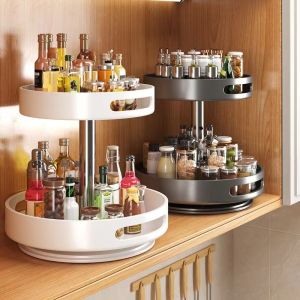 Rotary Round Seasoning Storage Rack