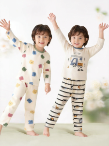 MIANQIXIONG | Spring and Summer Thin Cotton Class A Childrens Sleepwear Set