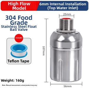 NAIFUNA | Auto Water Level Controller Stainless Steel Float Valve