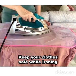 50x35 Ironing Protective Mesh Heat Resistant Cloth Mesh Ironing Protective Clothes Care Reusable Polyester 熨衣隔热垫