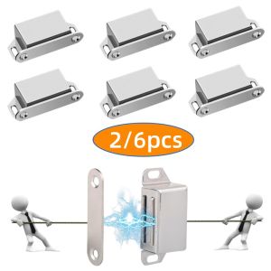 2/6pcs magnetic strong magnetic door hooks used for cabinet wardrobe shoe cabinet doors door closing hardware accessories