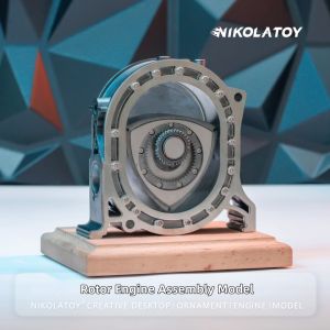 NIKOLATOY | Rotary Engine Metal Model Desktop Ornament Buildable Movable Toy