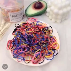 OV66 Ikat Rambut Karet Polos Warna-warni Ikat Rambut Anak