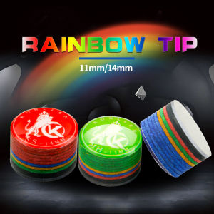 Konllen Rainbow Tip Billiards Tips SX/SS/S/M/MH/H 11mm/14mm Pool Cue Tip 1pc  Billiard Cue Tip