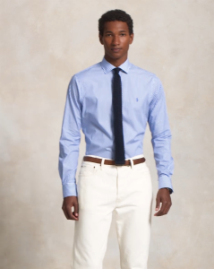 Polo Ralph Lauren Men Custom Fit Striped Poplin Shirt