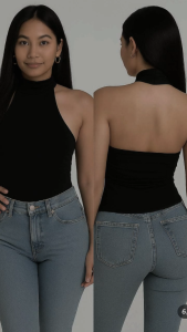 Viena Halter Hug Top Stretchy double lining New Trend Fit with sizes XS to XXL