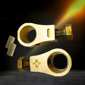 1Pasang Penjepit Aki Mobil Kop Tumpuk Jalur Sambung Terminal Kepala Aki Mobil Tembaga Murni