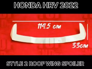 HONDA HRV HR-V SUV 2021 2022 STYLE 2 REAR TOP WING SPOILER TAILGATE SPOILER MATERIAL ABS BODYKIT