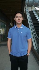 Áo polo nam DUGARCO có cổ nam dáng Regular fit vải cotton co giãn thoáng mát ngắn tay 243PLS22039