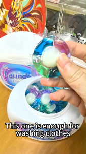 1 Box Airpurgy 5-Chamber Laundry Detergent Pods 52pcs Multi-Effect Stain Removal Bacteria Inhibition Long-Lasting Fragrance Family Pack