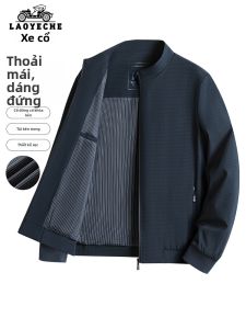 LAOYECHE | Áo Khoác Dân Dã Chống Gió cho Nam Trung Niên và Người Lớn Tuổi Mùa Xuân và Thu