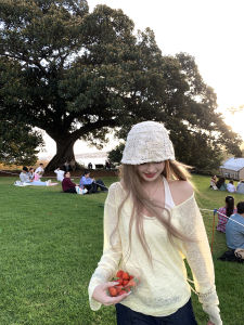 Áo Thun Nữ Thas9i Angel Paper Thin round Neck Loose Top Micro See-through Vest Comfortable Polyester Cotton Blend Summer T-shirt