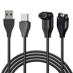 Cáp Sạc Đồng Hồ USB/Type C Dành Cho Garmin Venu 2 Plus/Fenix 7X 6X 5X Forerunner 965 945 45 Vivoactive 3 4 4s Thiết Bị Thông Minh