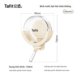 Tafit | Chai Nước Uống Tự Động Không Rò Rỉ cho Hamster Thiết Kế Bong Bóng Từ Tính