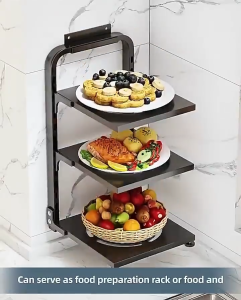 Kitchen rack Kitchen Pan Organizer 2-4 layer Pot Rack Adjustable Countertop stainless steel Rack#ZWL07