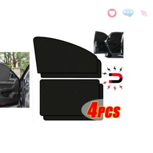 1-4pcs Strong Magnetic Car Sunshade UV Protection Window Curtain Foldable Sun Shield Cover Auto Window Sun shade Protector Cover