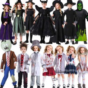 Halloween Costume Cosplay Robe Magician Witch Witch Sleeping Spell Men and Women Kids Performing Costumes