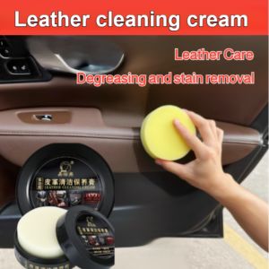 Car Leather Cleaning Care Agent Car Seat Polishing Care Care Oil Cream Leather Boots Care Agent Car Interior Cleaning Care Cream/ Dashboard Polisher with UV Protector