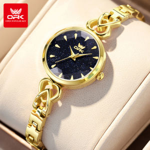 OPK jam tangan cewek terbaru 2025 anti air asli formal kasual elegan tali jam tangan baja tahan karat jam tangan wanita