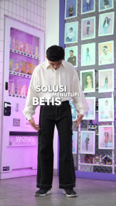 JINISO - Denim Loose Cargo Jeans Pria