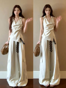 PEIZIXUAN | Old Money Style Sleeveless Suit Women