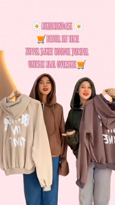 BETTER IN TIME SWEATER JACKET HOODIE OVERSIZE - JACKET PRIA WANITA OVERSIZE KOREAN STYLE