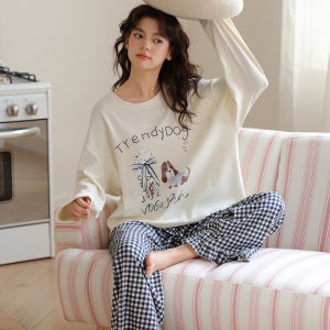 Bộ đồ ngủ MiiOW vải cotton họa tiết hoạt hình dễ thương