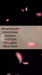 Harga Perkotak Sekrup Kayu Kepala PLUS