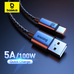 BASEUS | Baseus USB Type C Cable for Xiaomi POCO Samsung Huawei 100W Fast Charging Charger USB C Data Cord TypeC Cable for Realme OPPO