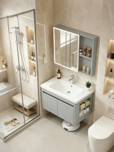 TEM | Ceramic Integrated Bathroom Sink Vanity