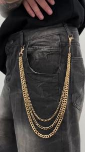 Ingemark | Ingemark Hip-Hop Punk Metal Pants Chains Jeans Pendant Accessories Men Trendy Simple Multi-layer Thick Waist Chain Accessories