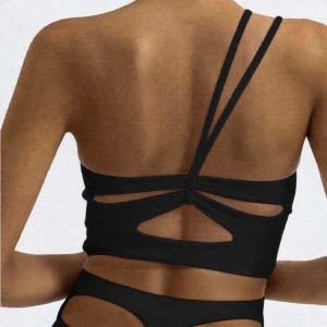 Breathable Shoulder Design Anti-Shock Sports Bra Padded