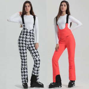 Quần Trượt Tuyết Mùa Đông Nữ 2025 Kiểu Ôm Dáng Quần Tuyết Chống Gió Bộ Liền Thân Trượt Tuyết Ngoài Trời Bộ Liền Thân Trượt Ván Trên Núi Khóa Kéo