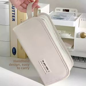 Simple Large Capacity High-Value Transparent Dirt-Resistant Pencil Case