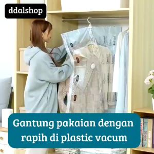 Plastik Vacum Baju Gantung Vacuum Bag Plastic Kantong Plastik Pakaian Bahan PA+PE