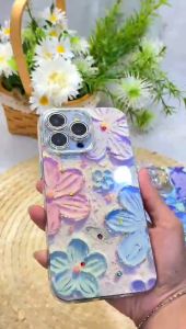 CASELAB PREMIUIM FLOWER Case ip 3D FLORAL GLITTER TEXTURE DIAMOND LENS PROTECT Compatible For IP ( 11 - 15 PROMAX ) 15 PROMAX 15 PRO 15 PLUS 15 14PROMAX 14PRO 14 PLUS 14 13PROMAX 13 PRO 13 12 PROMAX 12 PRO 12 11 PROMAX 11PRO 11