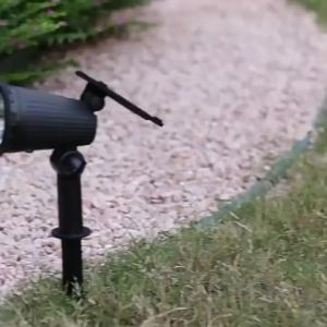 Powerful 9 LED Solar Spotlight for Outdoor Garden Landscape Lighting Waterproof Adjustable Solar Lights for Garden Lawn Yard