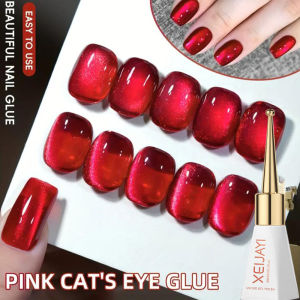 10ml Christmas Red Cat‘s Eye Gel Nail Polish Sparkling Ruby Red Magnetic Nail Gel UV LED Soak Off Manicure Salon DIY Tools 2025