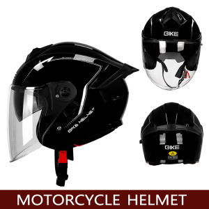 DOT certified motorcycle helmet for men and women half helmet double lens riding motorcycle helmet electric tricycle helmet