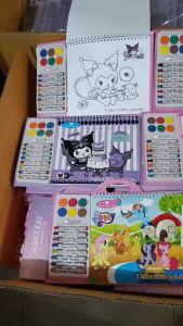 3D Coloring Book/Set Peralatan buku Mewarnai Dan Crayon Cat Air Lengkap Bergambar/Buku Ketrampilan Menggambar Melatih Kemampuan Motorik Anak