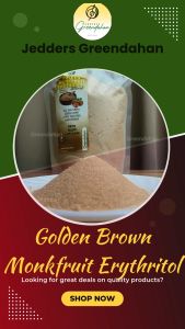 Greendahan Golden Monkfruit Erythritol Blend Granules 150g (Golden Brown) - 2x sweetness NO MALTODEXTRIN